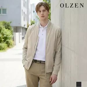 [올젠] 니트 배색 블루종 점퍼 (ZPE2JP1801)