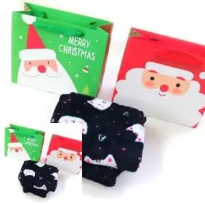 MF100 냐옹이 수면바지 쇼핑백 포장세트사이즈대 기장70CM 대량답례품 겨울홍보물품 어린이판촉물