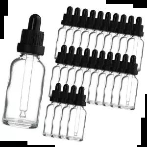 드롭병 블랙 잠금캡 스포이드 투명 공병 향수용기 30ml 25개