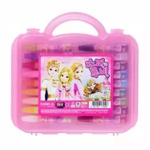 동아 크레파스 18색 소피루비 유아용 신학기 준비물 핑크 분홍색