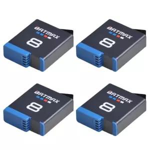 Gopro 8 블랙 배터리 팩용 4Pcs 1680mAh Akku AHDBT-801 Black 액세서리