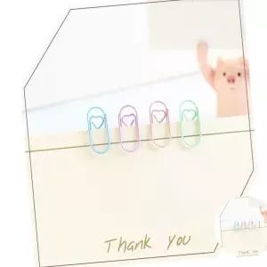 미니 하트 클립 페이퍼 종이 다꾸 청첩장 현금 다꾸용품