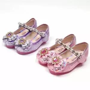 [보리보리/앙쥬]여아구두 키즈 주니어 초등 lt크리스탈펄LED 아동구두 wd 150-2