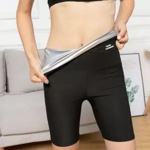 여성 하이웨 이스트 스타일 땀복 코팅 복부 커버 레깅스 여자 효과 세트 운동 나시