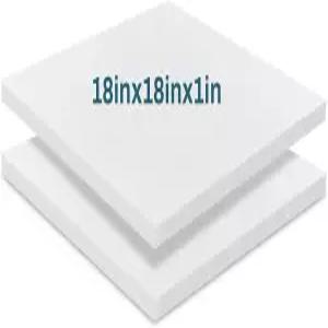 프렌다 2팩 1 x 18 업홀스터리 고밀도 폼 쿠션 교체 사각형 컷팅 의자 소파 패딩 배송 포장 DIY 코스프레