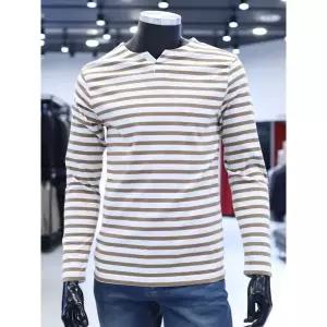 [하프클럽/에스티코]STCO 세이브존04 S/S 봄 스트라이프 트임넥 2TS24162