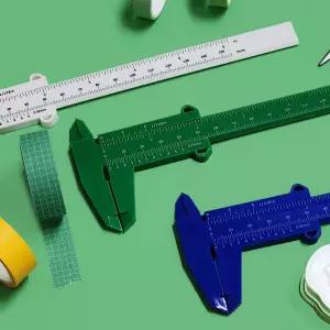 캘리퍼스 버니어캘리퍼스 150mm 플라스틱 수동 노기스 길이 측정공구