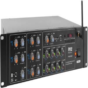 8채널 무선 Bluetooth 전력 증폭기 - 4000W 랙 마운트 멀티 존 사운드 믹서 오디오 홈 스테레오 수신기