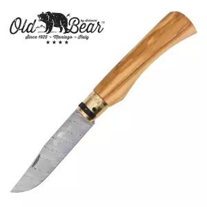 이탈리아 올드베어 올드비어 나이프 등산용 캠핑용 아웃도어 칼 Classic Damascus Olive 10XL 클래식 다마스커스 올리브나무 10XL