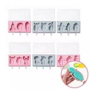 수제 DD 6종 몰드 3구 실리콘 10695 아이스크림 틀