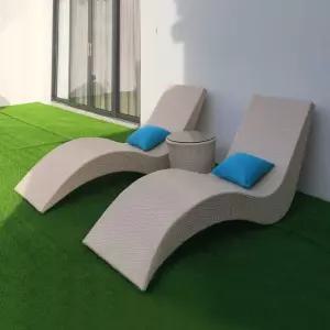 풀빌라 라탄 선베드 펜션 테라스 비치 리조트 침대