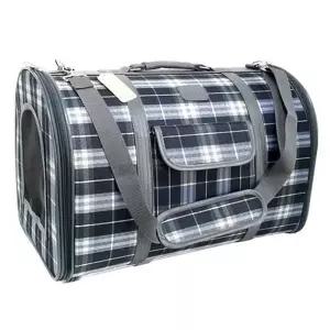 펫라인 신형 체크 이동가방(소) 휴대용가방 소형이동가방