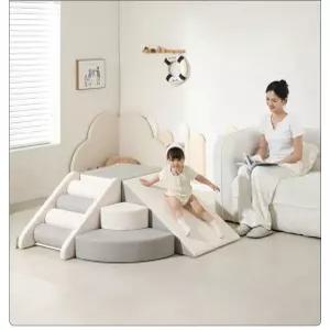 미끄럼틀 실내 방방 인테리어 정글짐 교구 쿠션 높이 놀이집 조절 놀이기구 버스