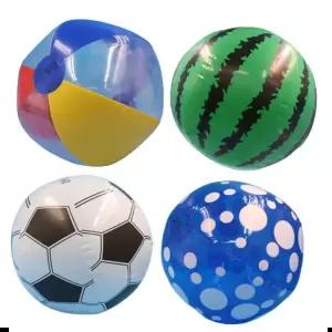 곰돌이비치볼 바다 수영 해변 물놀이 비치볼 3색 수박 축구 물방울