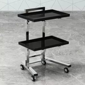 스텐 미용 카트 트레이 미용실 웨건 트롤리 선반 스테인리스