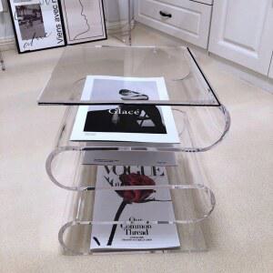 릴 협탁 침대 소형 화이트 미니 사이드테이블 디자인