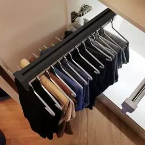 바지걸이 인출식 일반형 슬라이딩 레일 옷장 행거-WD0C5FD