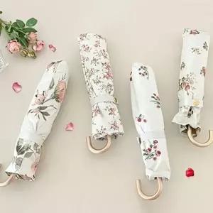 자외선 차단 초경량 방수 코팅 플로럴 암막 3단 양우산 패턴 3단양 우양산 UV차