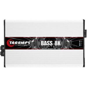 타람스 베이스 8k 1옴 모노블록 앰프 8000와트 Rms 1채널 풀레인지 서브베이스 RCA 입력 아음속 필터 자동차 오디오 클래스 D에