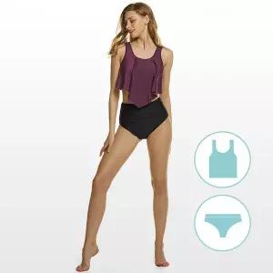 [하프클럽/테슬라]테슬라 스트랩 투피스형 스윔수트 수영복 TM-FSE20_H