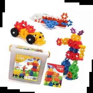 블록완구 해피 미니 사각블럭 378pcs