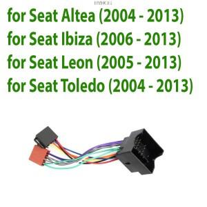 1Din MP3 MP5 자동차 ISO 배선 하네스 좌석 Altea Ibiza Leon Toledo 2004-2013 라디오 유선 케이블 어댑터