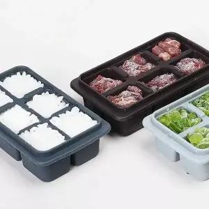 4P 소분 실리콘얼음틀 미니아이큐브세트 다진마늘보관