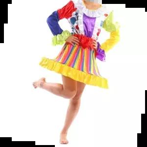 행사복장 여자삐에로복(원피스)