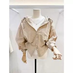 [갤러리아] [LAP]잔체크 후디셔츠 (AS7XB163)