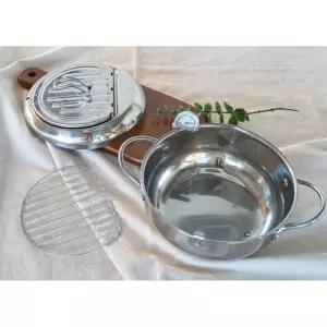 휴대용 튀김요리 미니 온도계 냄비 취사용품 바삭바삭 낚시