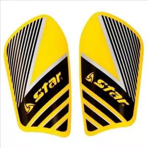 경량 축구 신가드 스포츠 축구 정강이 보호대 성인 옐로우 세트