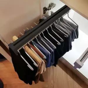 바지걸이 인출식 일반형 슬라이딩 레일 옷장 행거-WD0C5FD_