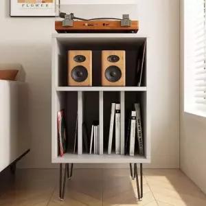 LP 장식장 선반 정리장 협탁 거치대 보관 CD 턴테이블 A. 선샤인월넛