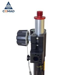 2.2m 측정 막대 범용 고정밀 측량 장비 용 폴 RTK GPS 검정색 측량그리기 탄소 섬유 질감