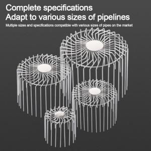 스테인레스 스틸 지붕 바닥 배수 Downpipe 스트레이너 Anti-blocking 거터 가드 잎 잔해 트랩 레인 파이프