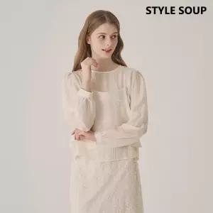 시스루 뷔스티에 블라우스 세트 (SB8TXE1)