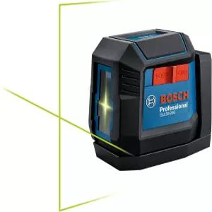 BOSCH GLL50-20G 50피트 그린빔 셀프 레벨링 크로스 라인 통합 마그네틱 마운트 AA 배터리 2개 소프트