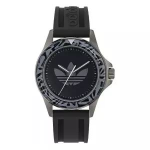 아디다스 오리지널스 스와치 AOFH24511 캐주얼 시계 익스프레션 원 블랙