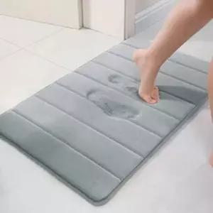 ( )극세사 메모리폼 거실 화장실 욕실 주방 싱크대 현관 문 앞 러그 발닦개 발 매트 40x60cm M11348