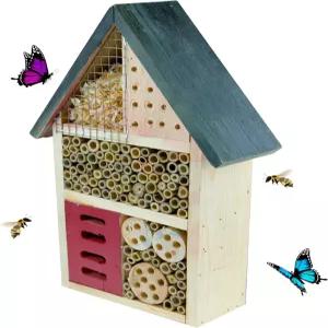 클레버 가든 나무 곤충 집과 호텔 벌 나비 무당벌레 등을 끌어들이는 자연 벌레 서식지 중형