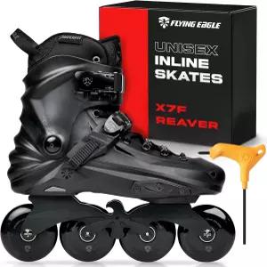 플라잉 이글 X7F 리버 인라인 스케이트 어반 프로페셔널 롤러 아웃도어 스케이트화 남녀용 스피드