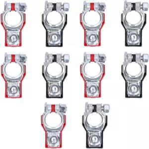 5쌍 자동차 배터리 케이블 단자 클램프 커넥터 - 트럭 차량용 양극 세트