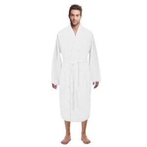 [미국배송] 터키 린넨 와플 니트 경량 기모노 스파 & 남성용 목욕 가운 - 퀵 드라이 소프트