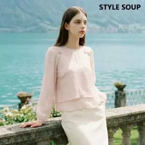 뷔스티에 블라우스 세트 (SC2TXH1)