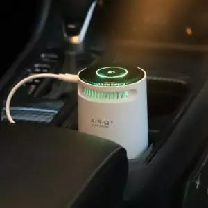 에어큐원 차량용 공기청정기(화이트)
