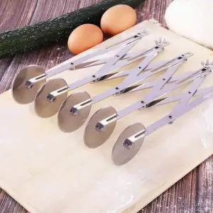 반죽칼 가정용 커터 스크래퍼 피자 원형 칼 베이킹 롤러 국수 빵