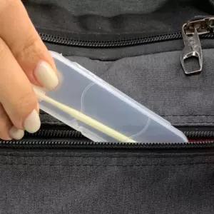 파우치 휴대용 콧털정리 수동 코털제거기 양날 코털칼 3개입