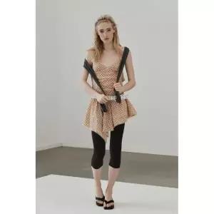 ZARA 체크 레이스 미니 원피스 - 089 {WLM}