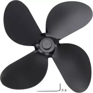 Aqur2020 스토브용 선풍기 블레이드 4개의 벽난로 팬 스토브 교체 부품 가정용 액세서리(1 )