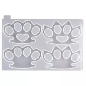 구리봉 황동봉 신주봉 황동 너클 실리콘 몰드 재사용 가능 DIY 에폭시 핑거 타이거 링 슬리브 거울 1 개